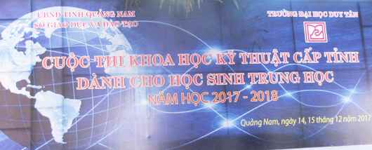 CUỘC THI KHOA HỌC KỸ THUẬT CHO HỌC SINH TRUNG HỌC NĂM HỌC 2017 - 2018